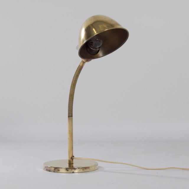 Copper Model No. 15 Bronzed Copper Desk Lamp by H. Busquet for Hala, 1930s For Sale - Image 8 of 12