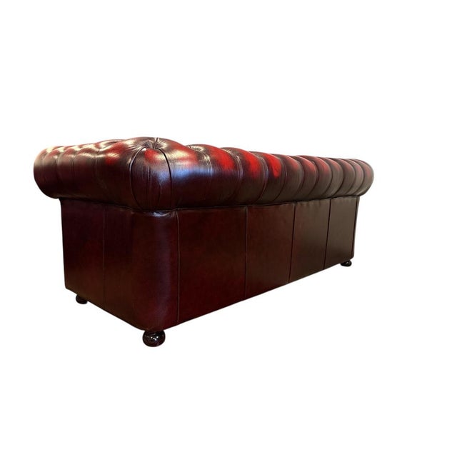Chesterfield Leather Sofa from Winchester For Sale - Image 4 of 6