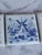 1920s Antique Dutch Delft Blue & White Tile Coastal Landscape For Sale - Image 5 of 9