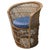 Brown French Tiki Style Woven Bamboo Tub Chair, 1960s For Sale - Image 8 of 8
