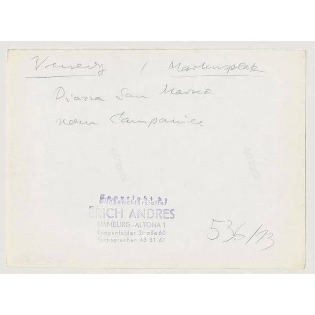 Silver Gelatine Print by Erich Andres, ca 1950. Andres was born 1905 in Germany and passed away 1992. He started his...