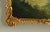 Paint Asian Garden Landscape Original Oil Painting in Custom Gilt Frame For Sale - Image 7 of 13