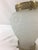 French 1940's Frosted Floral Glass Vase With Brass Setting For Sale - Image 6 of 7