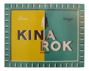 1930s French Art Deco Alcohol Carton, Kina Rok