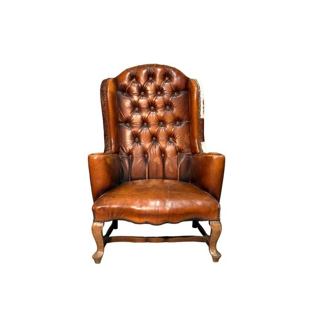 Vintage Leather and Ponyskin Armchair For Sale - Image 4 of 4