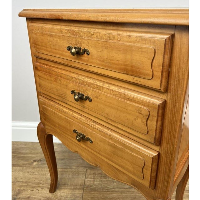 French Bedside Tables in Wood, Set of 2 For Sale - Image 7 of 17
