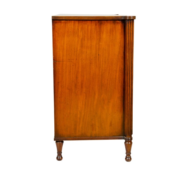 Regency Mahogany Serpentine Chest of Drawers For Sale In Boston - Image 6 of 13