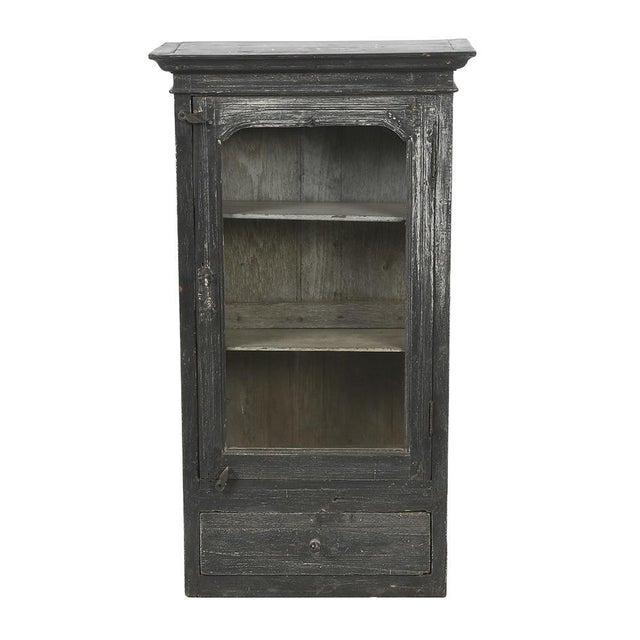 Weathered Wooden Wall Display Case For Sale - Image 6 of 6