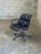 Iconic desk or office chair designed by Charles Pollock for Knoll. Extremely comfortable with soft black leather. Chair...