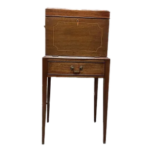 Henkel Harris Collection 1960s Mahogany Silver Chest ( With Key )