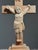 Vintage European Folk Art Modernist Hand Carved Crucifix Sculpture For Sale - Image 4 of 10
