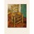 A lovely vintage First Edition full-color print of Impressionist oil painting "Van Gogh's Chair" (1888-1889, Arles) by...