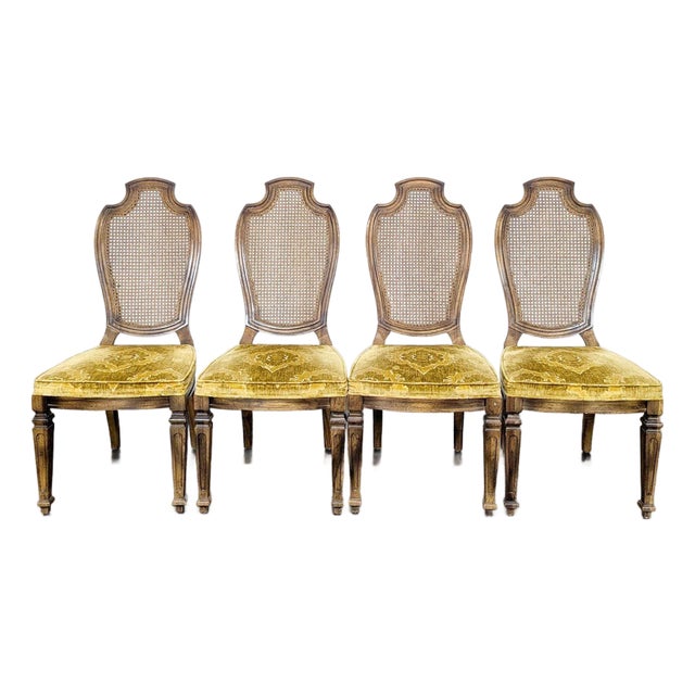 Set of Four Vintage Century Furniture Dining Chairs For Sale