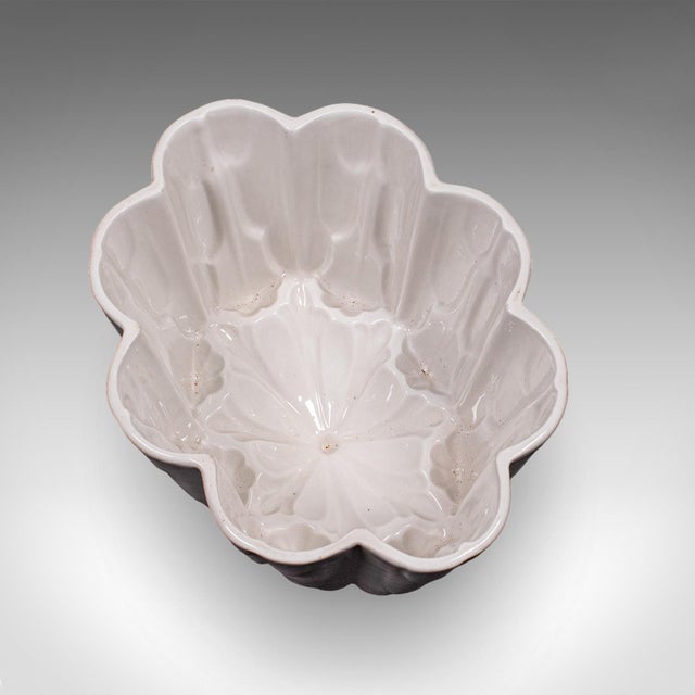 1900 - 1909 Trio of Antique Jelly Moulds, English, Ceramic, Set, Country Kitchen, Victorian For Sale - Image 5 of 8
