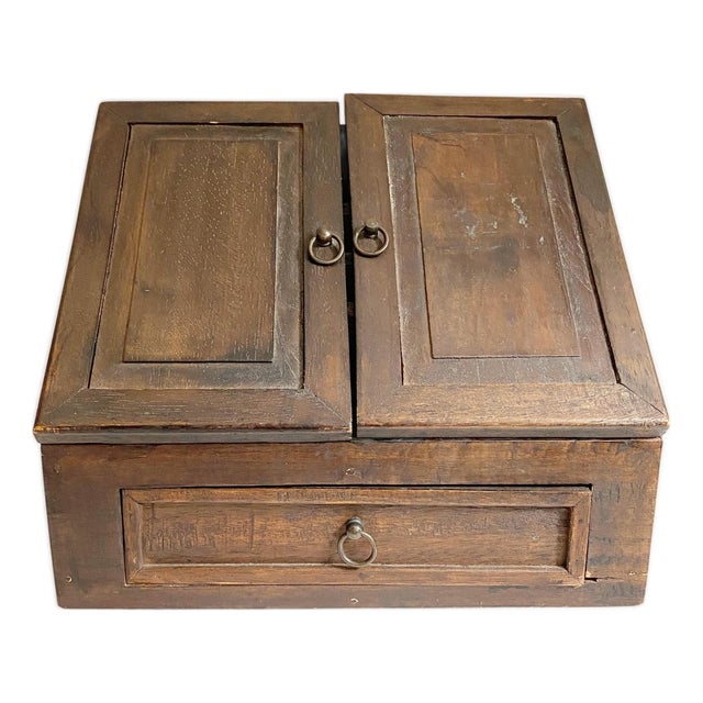 Antique Wooden Secretary Tabletop Desk Organizer For Sale