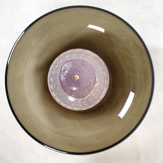 1990s 1990s Brown and Purple Murano Glass Sconces - A Pair For Sale - Image 5 of 13