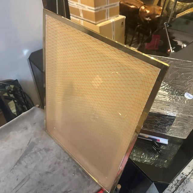 1970s Mid-Century Modern Brass and Plexiglass Tray by Liar of A. Cavalli For Sale - Image 13 of 13