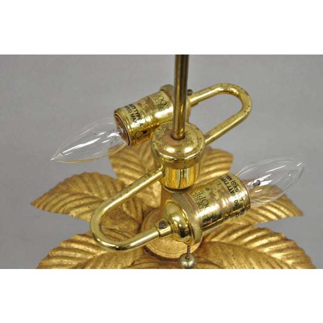 Late 20th Century Frederick Cooper Hollywood Regency Ceramic Elephant Safari Palm Tree Table Lamp For Sale In Philadelphia - Image 6 of 12