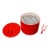 1970s Jorge Zalszupin, Paulo Jorge Pedreira and Oswaldo Mellone “Eva” Ice Bucket in Red Plastic, Brazil For Sale