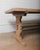 Farmhouse Late 19th Century Rustic Hand-Carved Pine Trestle Dining Table With Shaped Pedestal Base For Sale - Image 3 of 8