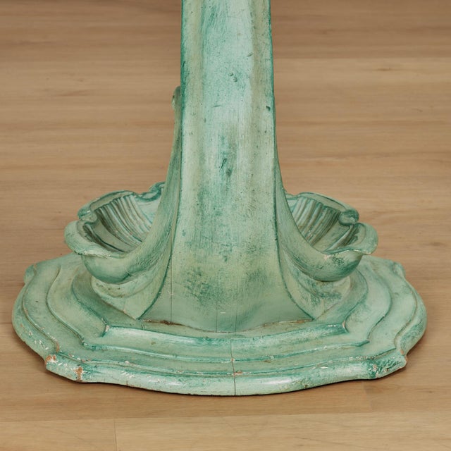 Pair of Italian Art Deco Marble Top Stands With Seashell Bases For Sale - Image 18 of 18