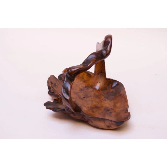 Burl wood decorative basket, (circa 18th century, USA). Intriguing, organic form and rich wood tones / textures.