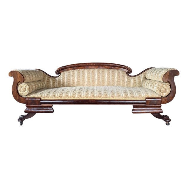 Antique American Empire Sofa For Sale