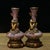 Chinese Vintage Chinese Pink Enamel Vase Pair With Dragon Relief and Filigree Stands For Sale - Image 3 of 9