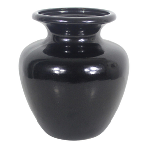 Black Ceramic Vase, W. Germany Scheurich Design, 202-18 Pottery