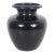 Black Ceramic Vase, W. Germany Scheurich Design, 202-18 Pottery MCM For Sale