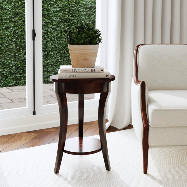 Scaled for versatility yet rich in detail, the Butler Specialty Company Holdin Round Side Table brings classic character...