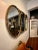 Mid-Century Modern Vintage Mid Century Hollywood Regency Rococo Triple Ring Gilded Wood Mirror For Sale - Image 3 of 7