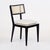 Black Octavia Dining Chair With Rattan Backrest and Upholstered Seat For Sale - Image 8 of 11