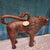 Brown Vintage Hand-Carved Hardwood Lion Sculpture With Gulati Label, 20" For Sale - Image 8 of 10