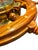 Wood Chadburns Liverpool & London Maritime Ship’s Wheel Clock With Brass Engine Order Dial For Sale - Image 7 of 12