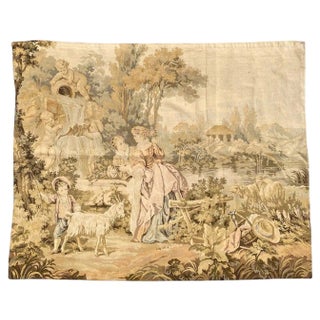 Vintage Aubusson Tapestry, 1940s For Sale