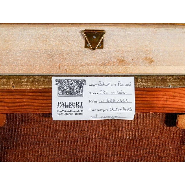 Sebastiano Panunzi, Self-Portrait, Oil on Canvas For Sale - Image 9 of 18