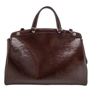 Louis Vuitton Prune Electric Epi Leather Brea MM Shoulder Top Handle Bag For Sale
