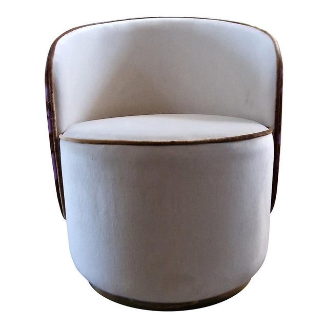 Textile Tub Armchair, 1980s For Sale - Image 7 of 9