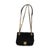 Black Black Camellia Embossed Velvet Mini Square Flap Bag For Sale - Image 8 of 9