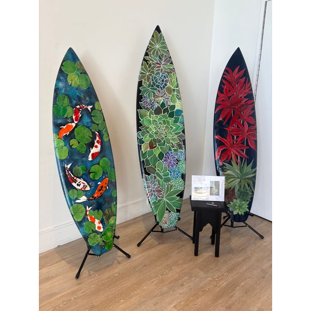 Tea Tree Surfboard Art For Sale - Image 4 of 7
