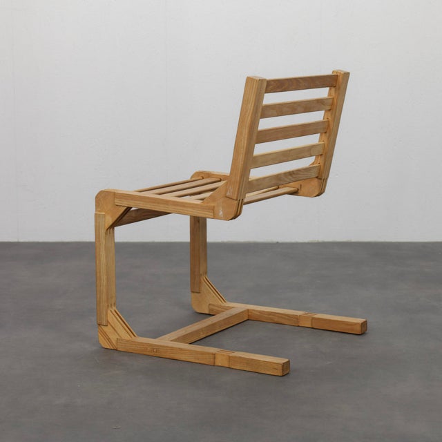 Wood Postmodern Constructivist Chairs, Netherlands, 1980s, Set of 2 For Sale - Image 7 of 11