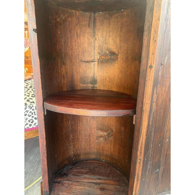 Biedermeier Drum Box in Walnut For Sale - Image 5 of 9