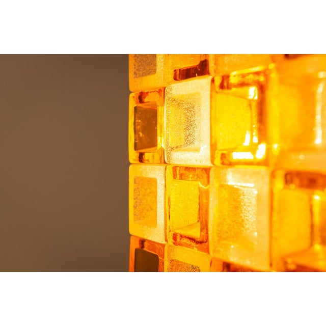 Floor Lamp in Amber and Crystal Pulegoso Glass from Poliarte, Italy, 1970s For Sale - Image 11 of 17