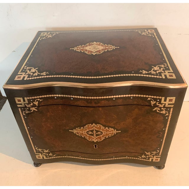 Napoleon III Style Boulle Liqueur Cabinet, 1800s For Sale - Image 9 of 17