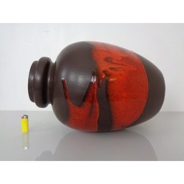 Large Pop Art Model 286-42 Vase in Glazed Lava Ceramic from Scheurich, Germany, 1970s For Sale - Image 15 of 18