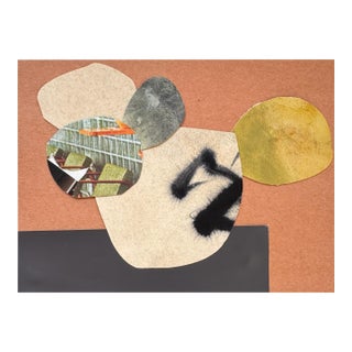 "New Directive 8" Original Mixed-Media Collage on Paper by Zac Woodiel For Sale