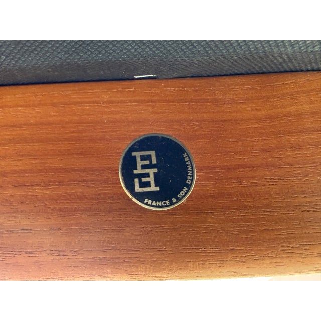 Brown Rare Vintage Danish Modern Teak Sofa and Chair Set by Edvard and Tove Kindt-Larsen For Sale - Image 8 of 8