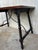 19th Century Baroque Spanish Side Table With Marquetry Top and Iron Stretcher For Sale - Image 12 of 13