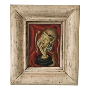 Charles Ragland Bunnell Surrealist Danse Macabre Painting 1948